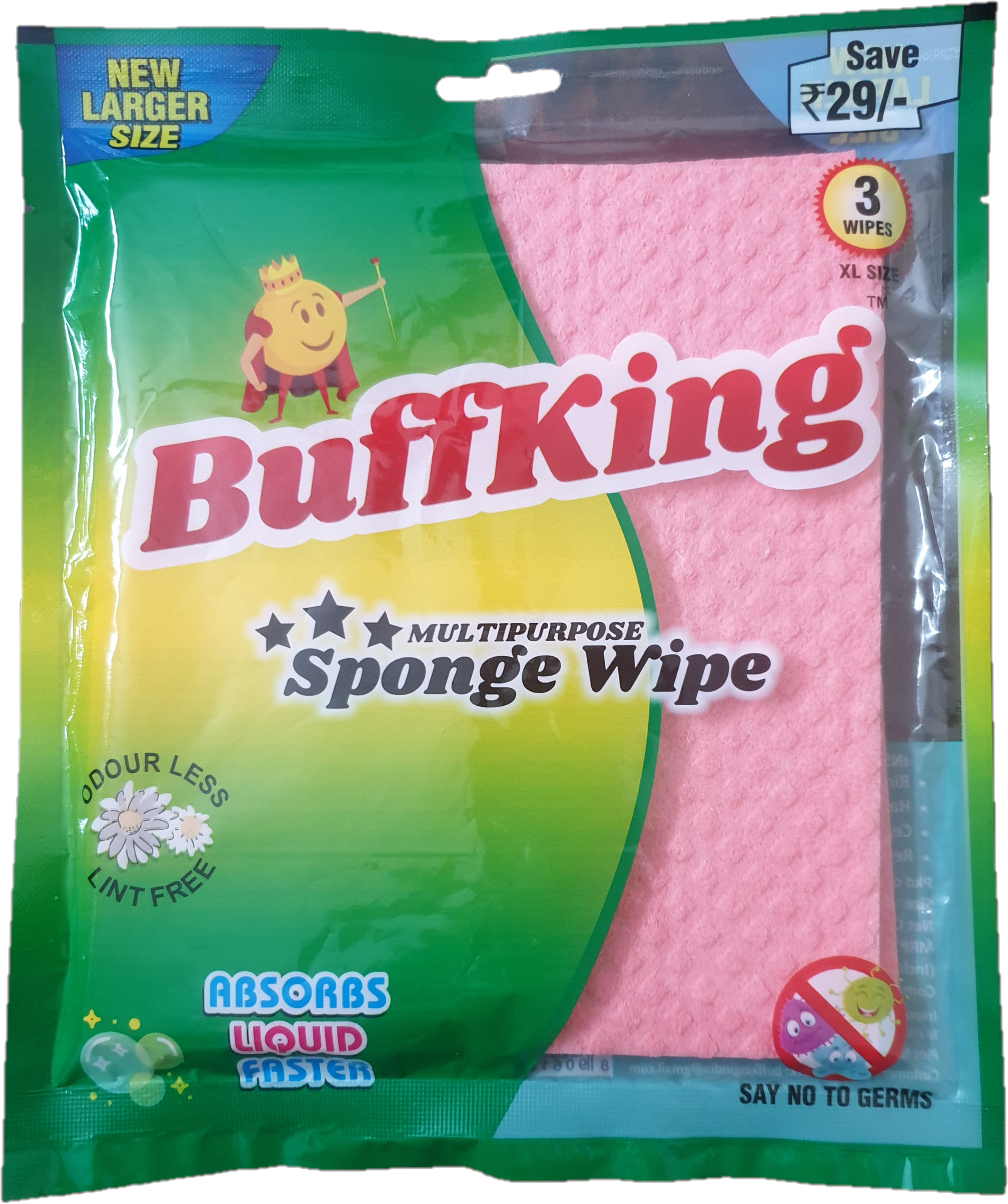 BUFFKING Scrub Sponge 2 in 1 PAD for Kitchen, Sink, Bathroom Cleaning –  HOUSEKEEPING MART