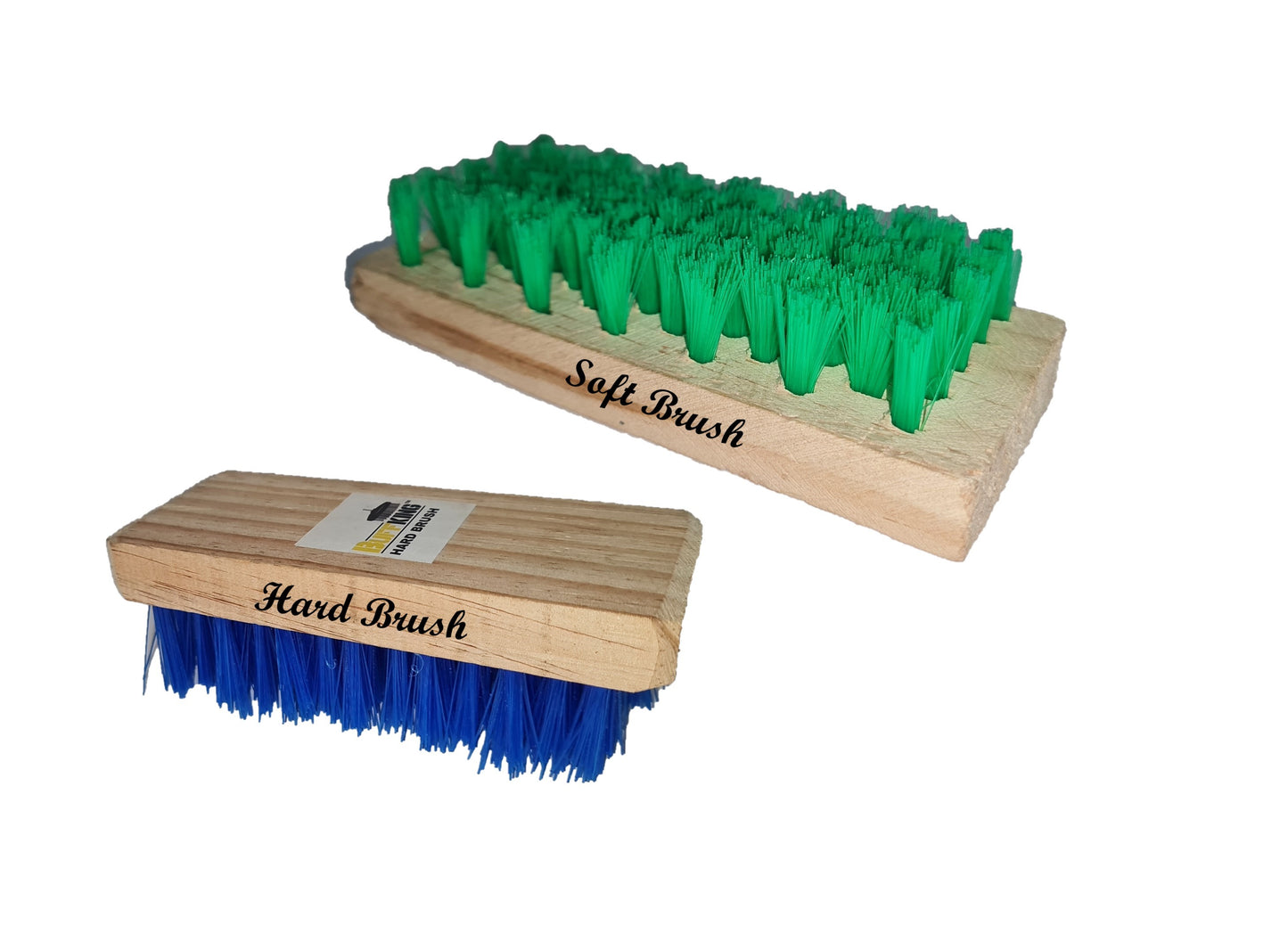 BUFFKING Cloth/General Cleaning Wooden Brush - 2 Pcs : Soft & Hard Bri –  HOUSEKEEPING MART